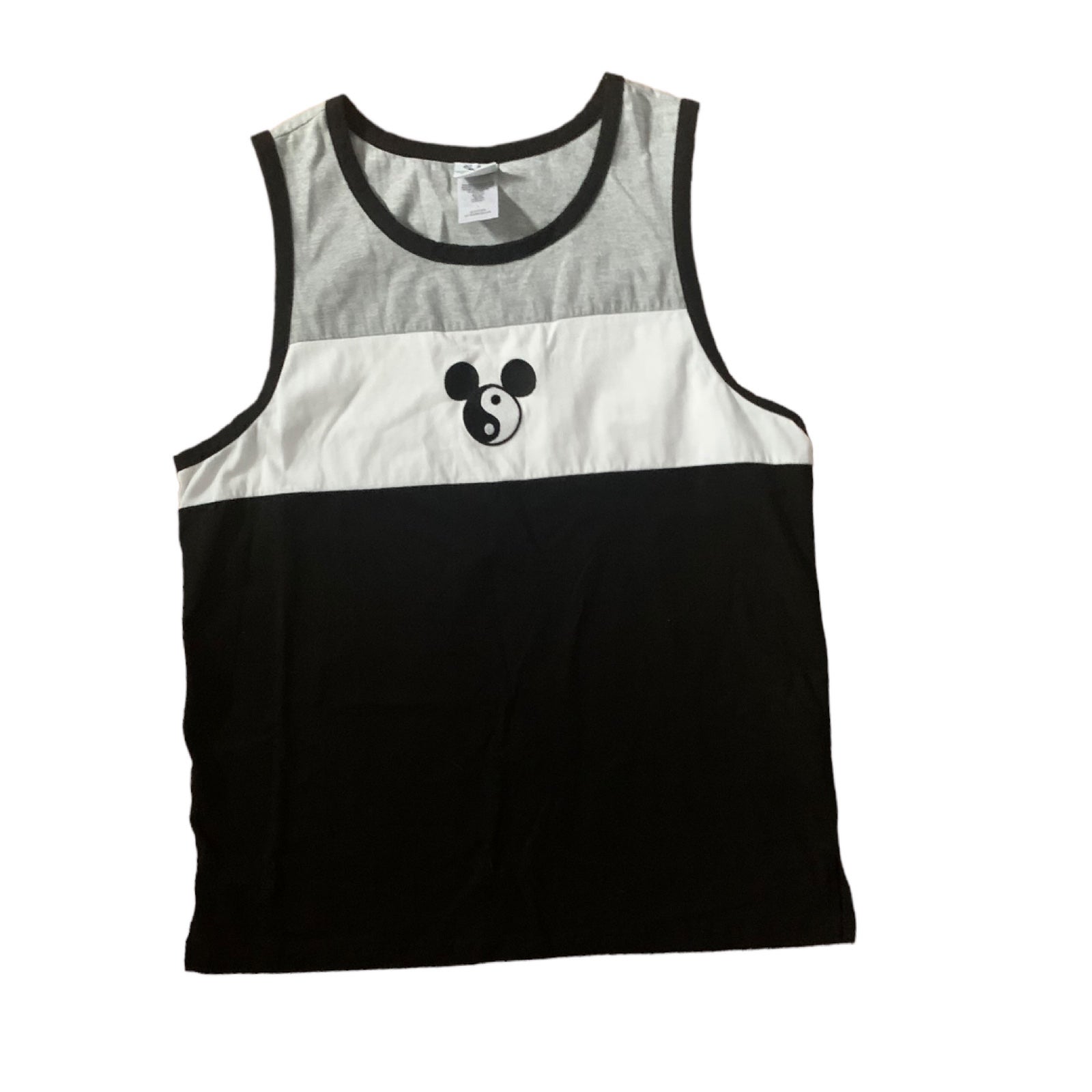 Vintage Disney Parks Unisex Large Ying Yang 90s Tank Boxy Retro Cool Y2k